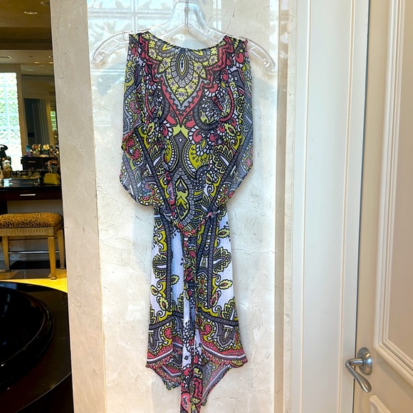 BECCA COVERUP Boho Chic Cinch Waist Dress Size Small - Picture 5 of 5